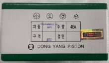 Поршень стандартного размера  в сборе с пальцем 230412B000  G4FA 1.4л Dong Yang Piston, Ю.Корея