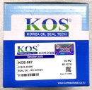 Сальник коленвала задний KOS-067 (214432G000)  G4KA ,G4KD, G4KE, G4NA, G4BP, G4JP Mitsubishi 4B10, 4B11, 4B12, 4D68, 4G63 KOS, Ю.Корея