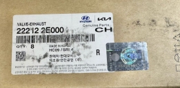 Клапан выпускной 22212-2E000 Sonata 10-, Creta 16-, Elantra 11-, ix35, Tucson 10-, Cerato 13-, Optima 12-, Seltos 19-, Sportage 13- G4NA Оригинал