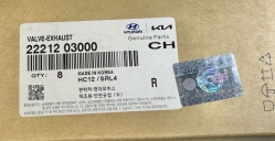 Клапан выпускной 22212-03000 ,  G4LC 1.4л Оригинал