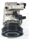 Компрессор кондиционера 97701-1D200 Carens FJ FG G4GC G4KA, Sorento XM G4KE Оригинал ВОССТАНОВЛЕННЫЙ на заводе TAEIL (REBUILD) Гарантия